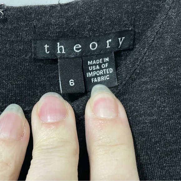 THEORY -Women's Mloyd Idol wool blend Jersey Dress - Picture 5 of 6